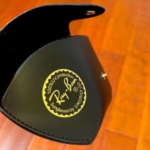 Ray-Ban Black Leather Eyewear Case